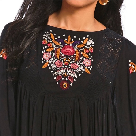 NWT Free People Mohave Floral Embroidered Dress - Picture 3 of 10